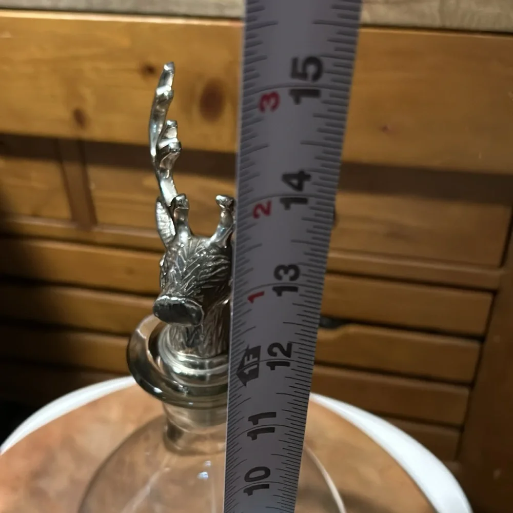 Crate & Barrel RARE Stag Decanter